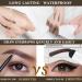 Brow Stamp Stencil Kit - 6 Reusable Stencils, Long Lasting Waterproof Eyebrow Stamping Kit in Black - Buy Online on GoSupps.com