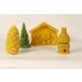 Natural Beeswax Pine Cone Candle | Handmade & Pure | 10cm | Eco-Friendly Decor by ECOWOODDECOR - Buy Online on GoSupps.com