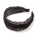 Elegant Lace Headbands for Women & Girls - 2 Piece Vintage Floral Wide Headwraps (Black Brown) | International Shipping - Buy Online on GoSupps.com