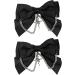 CHENZILIN Cross Bow Hair Clip Elegant Large Side Clip Bow Sweet Girls Gothic Bow Style Bowknot French Barrette - Buy Online on GoSupps.com