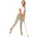 Hiverlay Women's Pro Golf Pants - Quick Dry Lightweight Work Pants for Hiking and Casual wear - Light Khaki Medium - Buy Online on GoSupps.com