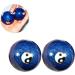 Lurrose Blue Enamel Gymnastics & Hand Massage Balls - Traditional Chinese Baoding Fitness Handballs - Buy Online on GoSupps.com