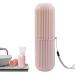 Autwekm Travel Toothbrush Holder - Dustproof Portable Toothbrush Case for Travel Camping Business Trips & School - Rosa Color - Buy Online on GoSupps.com