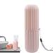 Travel toothbrush holder toothbrush case dustproof travel case for toothbrush and toothpaste-multifunctional toothbrush toothpaste set toothpaste storage for travel camping business trip and pink