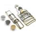 6 Sets Metal Overall Buckles with Slider and No-Sew Buttons - 38 MM - Buy Online on GoSupps.com