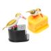 Upkoch toothpasters Bird holder Pocket holder Travel container black cartoon portable dental donor to dental dispenser 2 pieces of decorative container