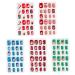 Christmas Kids Fake Nails Children Full Cover Short False Fingernails Press on Nail 120PCS