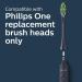 Philips One by Sonicare Battery Toothbrush with Two Brush Heads Midnight BD8304/AZ - Buy Online on GoSupps.com