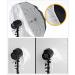 HappyGo 60 Inch Parabolic Umbrella Front Diffuser Cover - Black/Silver Reflective Lighting Umbrella Soft Light Cloth - Buy Online on GoSupps.com