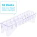 Rectangular Plastic Blade Organizer for 10 Blades Clipper Comb Holder Storage Case Rack 10 Grid Base for Hair Clipper Limit Comb Guide Comb Storage Organizer - Buy Online on GoSupps.com