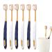 Buerfu toothbrush with soft bristles soft toothbrushes for adults |Six-Pack Ultra Soft toothbrush Set |Ultraica toothbrush with a wide head design soft toothbrushes for adults