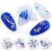 3D Christmas Holographics Silver Manicure Decor Self Adhesive Nail Art Stickers Transfer Decals(188) Style188 - Buy Online on GoSupps.com