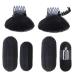 TCOTBE 6 Pcs Women Sponge Volume Bump Inserts Hair Bases Volume Hair Base Set with 2 Hair Bump Up Combs Clips 4 Fluffy Princess Styling Hair Pads Hair Styling Tools for for Women DIY Hairstyles