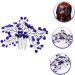 Didiseaon Bridal Wedding Comb Tiara Bridal Accessories Hair Accessory for Women Floral Hair Comb Hair Comb Clip Bride Wedding Headdress Blue Zircon Hair Comb European Fashion - Buy Online on GoSupps.com
