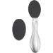 Foot File Callus Remover Scrubber Stainless Steel Dead Skin Scraper Double Sided Ergonomic Foot Rasp Pedicure Tool 10 Replaceable Sandpaper - Buy Online on GoSupps.com