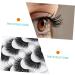 minkissy 5 Pairs Fake Eyelashes Black Trim Decked Cosmetic Lash Decors Natural Eyelashes Party Eyelashes Reusable Black Eyelashes 3d Extend Imitation European and American Miss - Buy Online on GoSupps.com
