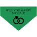 Personalized Dog Hollow - Marry My Daddy Triangular Cloth for Pets - Unique Collar Accessory - Buy Online on GoSupps.com
