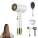 Numoya Hair Dryer Numoya Jetspeed Hair Dryer Numoya Highspeed Dryer for Travel Low Noise Blow Dryer for Home Travel Blow Dryer with Diffuser for Curly Hair (White)
