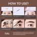 Eyebrow Powder Stencil Concealer Kit - Long Lasting Waterproof Definer with 12 Reusable Stencils - Perfect Dark Brown Brow Makeup - Buy Online on GoSupps.com