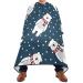 Waterproof Barber Cape -Cute Polar Bear Cheetah Haircut Bib for Men Unisex Hair Cutting Cape(8rp1a)