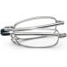 Cokobin Foldable Reading Glasses - Stainless Steel Anti-Blue Light Unisex +2.0 with Hard Shell Case - Buy Online on GoSupps.com