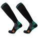 Luofang 1 pair of running compression socks for women and men 3D points padded blood circulation 23 32 mmHg breathable knee-high calf socks black