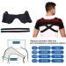 Double Shoulder Support Protector Shoulder Strap Brace for Women Men Sports Protective Gear Adjustable Shoulder Support Clavicle Brace Posture Corrector Shoulder Wrap Protector for Lifting Sports S/M(Suitable for shoulder width 36-39cm) - Buy Online on GoSupps.com