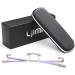 Yimi Rimless Bifocal Reading Glasses with Blue Light Filter Spring Hinge Women s Readers | Titan Alloy Silver 2.0x Magnification - Buy Online on GoSupps.com
