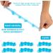 3 Pairs Blue Gel Toe Separators for Overlapping Toes & Bunions - Toe Straighteners for Running, Yoga, Pedicure | Toe Spacer Set - Buy Online on GoSupps.com