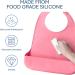 Silicone Adult Bibs for Elderly Adjustable Adult Bibs for Men Women Washable Adult Silicone Bibs with Crumb Catcher bibs - Buy Online on GoSupps.com