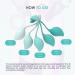 Kegel Balls for Women | Pelvic Floor Strengthening Set - Improve Intimate Health | Aquamarine - Buy Online on GoSupps.com