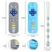 Qinerle Silicone Baby Teether Toy - TV Remote Control Shape for Babies 6-12 Months (Blue & Gray) - Infant Sensory Teething Toy - Buy Online on GoSupps.com