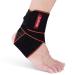 WASPO Ankle Support Brace - Adjustable Ankle Brace Wrap Strap for Sports Protect Plantar Fasciitis Achilles tendonitis Ligament damage Injury Recovery One Size for Men Women 1 PC Orange Orange-1PC