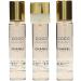 Chanel - Coco Mademoiselle Twist & Spray Eau De Toilette Refill 3x20ml/0.7oz Rose 0.7 Fl Oz (Pack of 3)