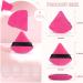 6-Piece Powder Puff Face Triangle Set - Triangle Powder Puff Soft Velour Makeup Sponges for Loose Powder and Body Powder - Beauty Makeup Tools (Rose) - Buy Online on GoSupps.com