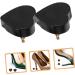 5 Pairs Heart Shaped High Heel Pads - Replacement Heel Caps for Shoe Repair - PVC Heel Tips - Black Shoe Spikes (2.00x2.00x2.00CM) - International Shipping - Buy Online on GoSupps.com