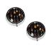 Guitars Printed Mini Round Pill Box Pill Box 3 Compartment Medicine Pill Case Pill Organizer Travel Pillbox Portable Pill Box for Pocket Home Office Use