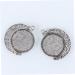 20 pcs Round Bezel Accessory with Pendants Trays Rotate Double-sided Pendant Trinket Keychain Alloy 2.5X2.5cmx2pcs As Shownx2pcs - Buy Online on GoSupps.com