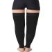 TOFLY Thigh High Compression Stockings - 20-30 mmHg Firm Support - Silicone Band - Footless Sleeves - Black (M) - Buy Online on GoSupps.com