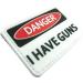Danger I Have Guns PVC Airsoft Paintball Velcro Patch - Durable Tactical Squad Patch for Hunters & Enthusiasts | International Shipping Available - Buy Online on GoSupps.com