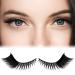 10 Pairs False Eyelashes 14mm Soft Natural Fluffy Cat Eye Lashes Seductive Fake Eyelashes for Women Girls Cosplay (Black)