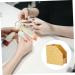 Ipetboom Nail Paper Holder Manicure Paper Holder Nail Art Stand Kitchen Napkin Holder Nail Art Paper Container Napkin Dispenser Diy Nail Decals Container Water Modeling Acrylic 12x5.5CM Golden - Buy Online on GoSupps.com