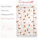 Callowesse Baby Changing Mat 79x47cm | Waterproof, Portable, Foldable | Red Foxes Design - Buy Online on GoSupps.com