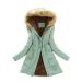 Women down jacket long coat down coat quilted coat winter coat with hood winter warm parka jacket step jacket trench coat oversize vest women women's coat wool xxl jacket women short autumn xl mint green