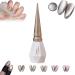 Rolita Gel Polish Rolita Nail Polish Rolita Gel Polish 15ml Nude Ice-Clear Jade Gel Glitter Crystal Gel Nail Polish with Magnet Jelly Gel Nail Polish DIY at Home Crystal Cat Eye Gel Polish(Y-22)