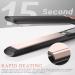 Hair Straightener and Curler 2 in 1 - 15s Fast Heating 5 Temp Settings Large 3D Floating Ceramic - Dual Voltage Flat Iron (Black) - International Shipping Available - Buy Online on GoSupps.com