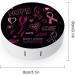 Breast Cancer Awareness Round Case for Contact Lens - Portable Cute Storage Box with Mirror - Buy Online on GoSupps.com