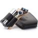 M hle Travel Set - Silvertip Fibre Brush & Gillette-Compatible Razor in Black Leather Case | Premium Shaving Accessories for International Shipping - Buy Online on GoSupps.com