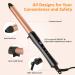 LXMTOU 25mm Ceramic Curling Wand - Professional 1 Inch Curling Iron for Short to Long Hair, Clampless Design, Adjustable Temperature, Dual Voltage - Buy Online on GoSupps.com