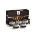 NutriGlow NATURAL'S Raw Irish Coffee Facial Kit For Deep Exfoliation Pore Cleanser Hydrate Skin Acne Treatment With Cocoa butter with Oatmeal 9.17 Oz